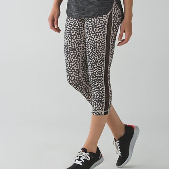 lululemon athletica Pants - NWT-lululemon gather and sprint crop, animal printed, Size 4